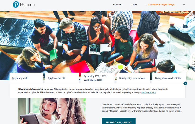 PEARSON | TYPO3 CMS screenshot 1